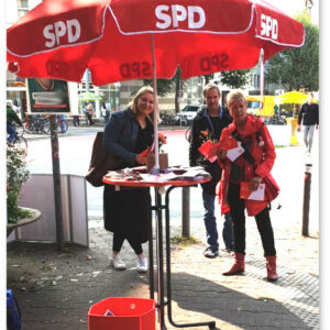 Wahlstand mit Ulli Nissen