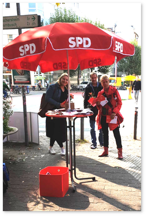 Wahlstand mit Ulli Nissen